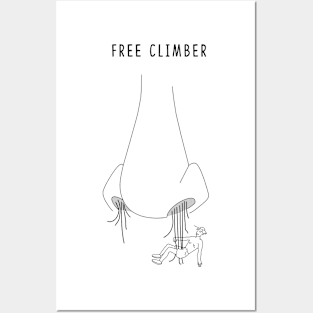 Free climber Posters and Art